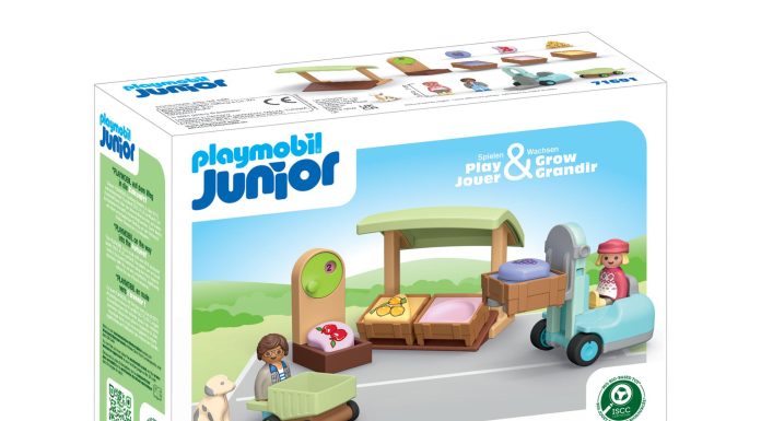 Playmobil 71691 JUNIOR: Organic Market Stall & Forklift