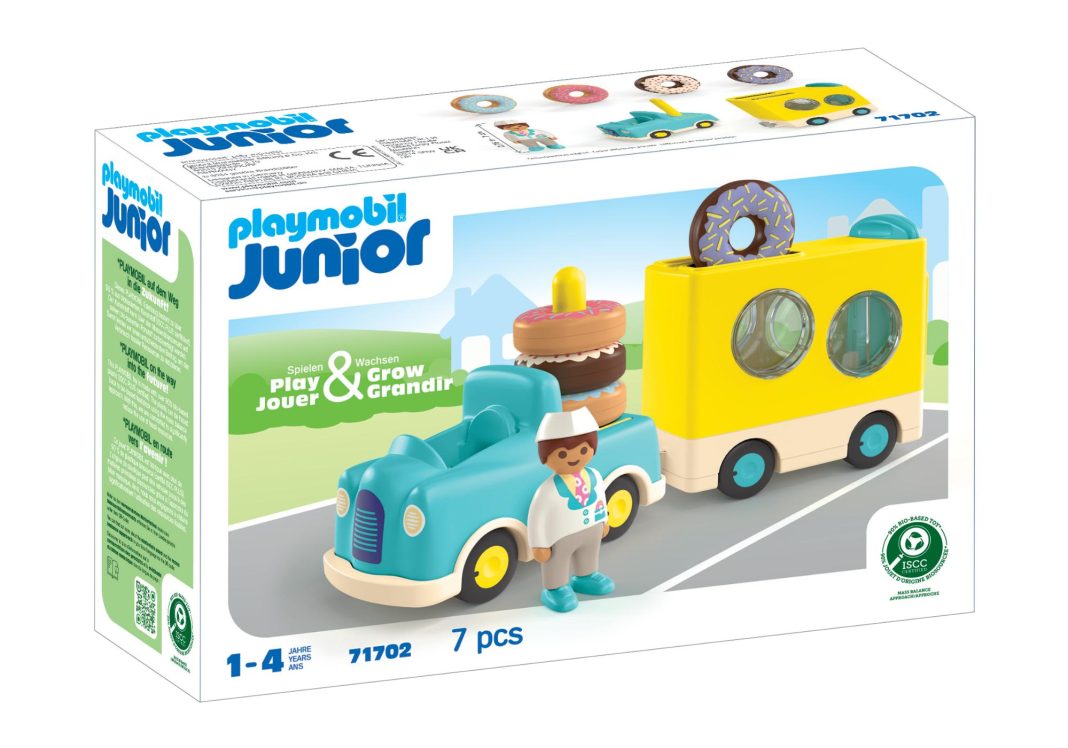 Playmobil 71702 JUNIOR: Crazy Donut Truck with Stacking and Sorting Feature Playmobil 71702 JUNIOR: Crazy Donut Truck with Stacking and Sorting Feature