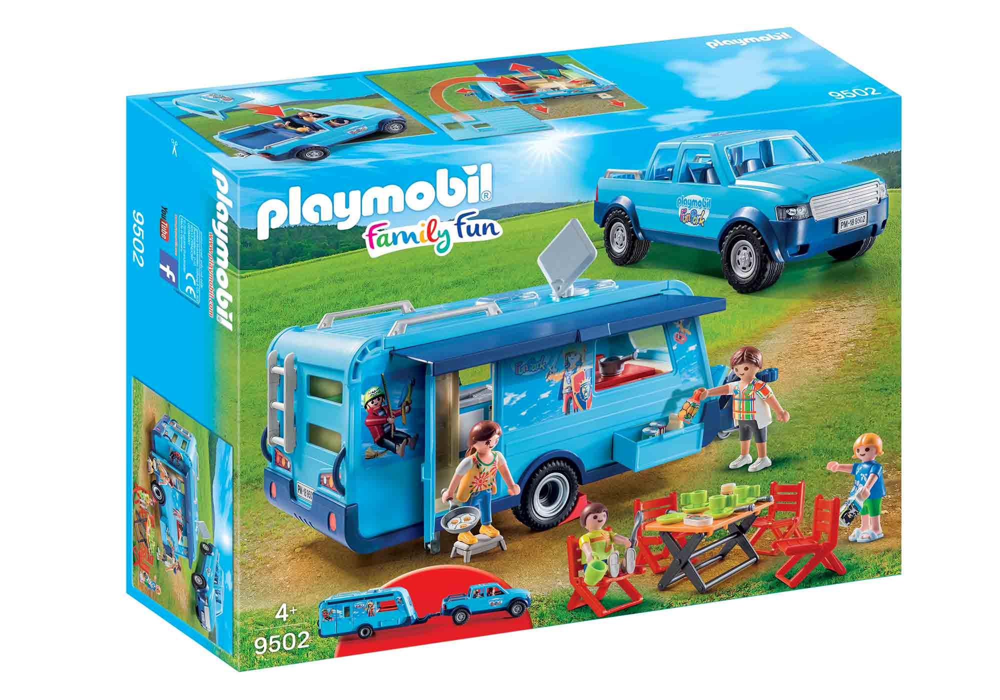 Playmobil 9502 Playmobil-FunPark Pick-Up with Caravan