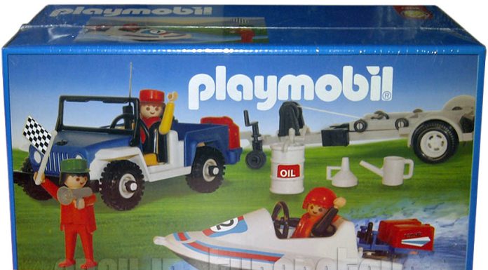 Playmobil Antex 3198 – Jeep azul con lancha Playmobil Antex 3198 Jeep azul con lancha