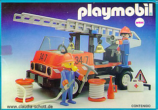 Playmobil Antex 3936v1 Firetruck with Ladder