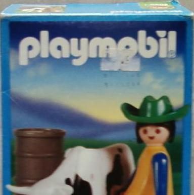 Playmobil Antex 9608 Farm Girl And Cow