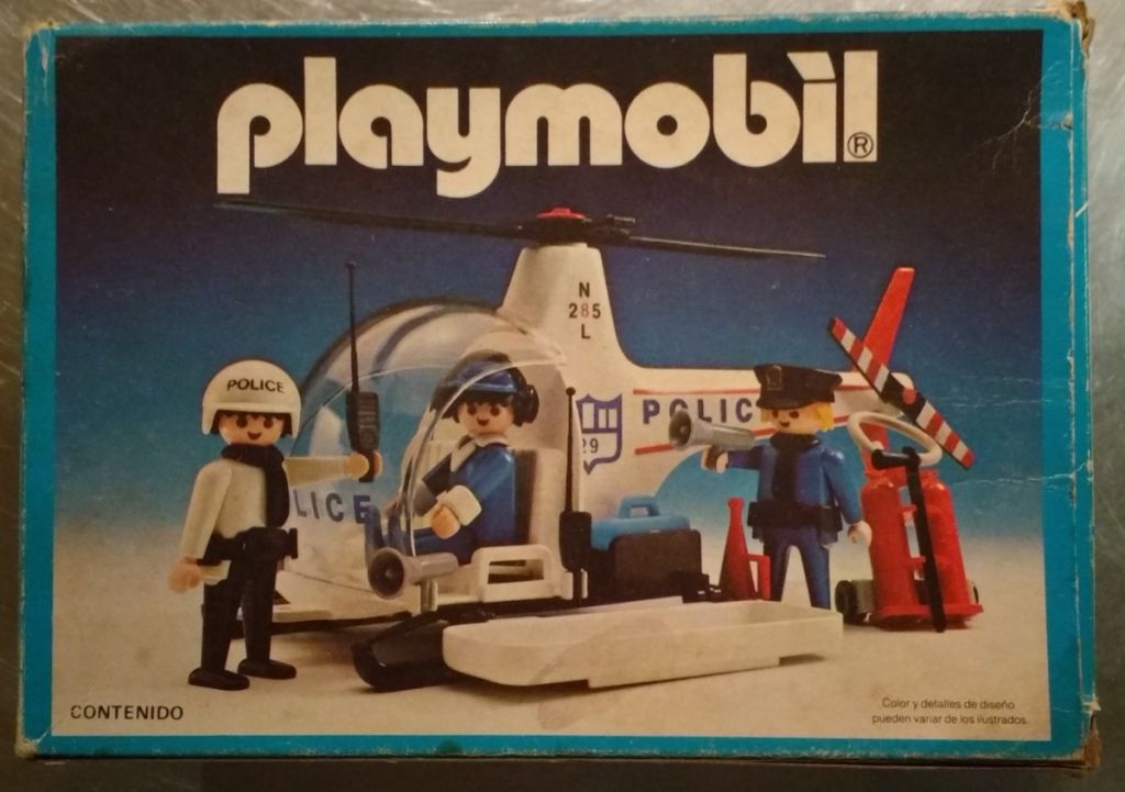 Playmobil Aviones Playmobil: Todas las Referencias - Jets, Hidroaviones, Acrobaticos y Aeropuertos 53 Playmobil Antex 9748 – police helicopter