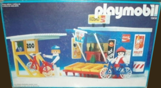 Playmobil Aurimat 13418 Kiosk and Bicycle Rack