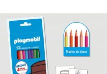 playmobil playmobil estuche 12 lapices de colores