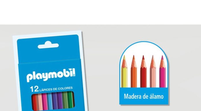 playmobil playmobil estuche 12 lapices de colores