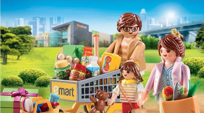 Playmobil Korea 71005 Emart Shopping Family