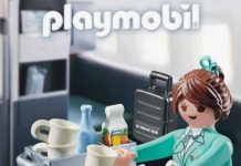 Playmobil Korea 71018 Korean Air Female Flight Attendant