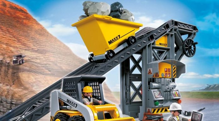 Playmobil 4041 Cinta Transportadora con Mini Excavadora