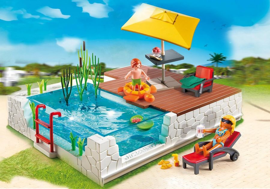 playmobil-5575 Playmobil 5575 Piscina con Terraza