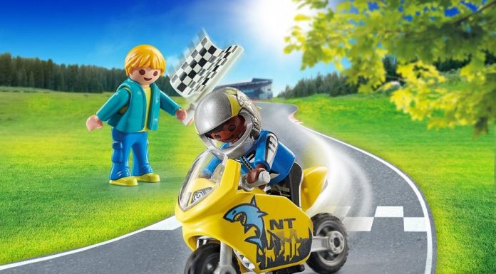Playmobil 70380 Chicos con Moto de Carreras Playmobil 70380 Chicos con Moto de Carreras