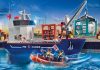 Playmobil 70769 Gran Portacontenedor con Barco Aduanero Playmobil 70769 Gran Portacontenedor con Barco Aduanero