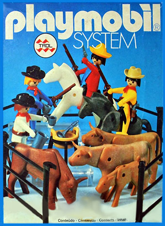 Playmobil Trol 23.48.4 4 cowboys with cattle