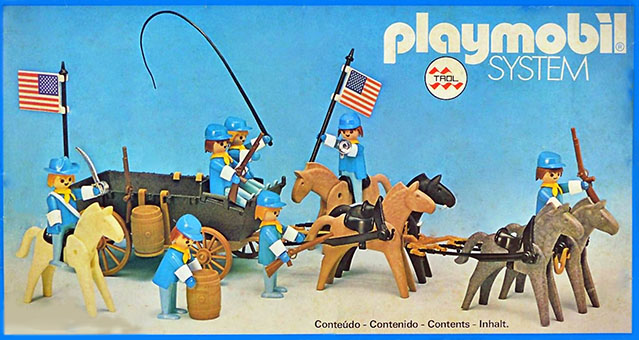 Playmobil Brasil Trol 23.75.1 – Union Cavalry with Horse Wagon Playmobil Brasil Trol 23.75.1 – Union Cavalry with Horse Wagon