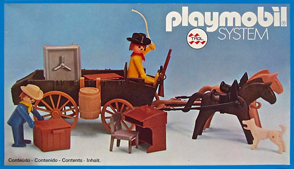 Playmobil Brasil Trol 23.75.6 – Cowboys & safe in wagon Playmobil Brasil Trol 23.75.6 – Cowboys & safe in wagon