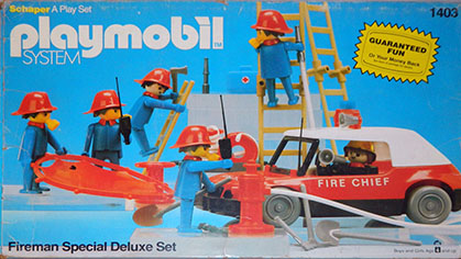 Playmobil USA Schaper 1403 Fireman Special Deluxe Set