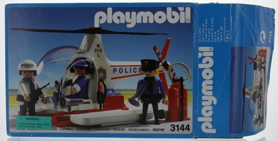 Playmobil Aviones Playmobil: Todas las Referencias - Jets, Hidroaviones, Acrobaticos y Aeropuertos 63 Playmobil USA Playmobil 3144 – Police helicopter