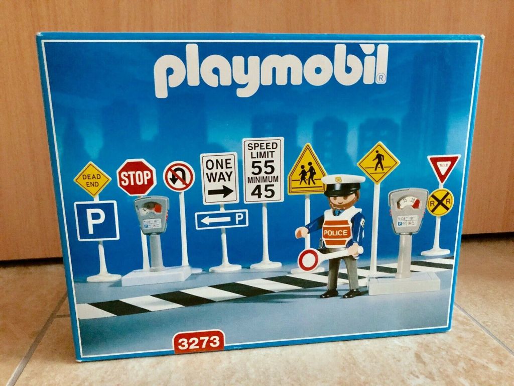 Playmobil USA Playmobil 3273 Traffic Signs With Police Playmobil USA Playmobil 3273 Traffic Signs With Police