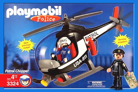 Playmobil USA Playmobil 3324 – Patrol Chopper – U.S. Playmobil USA Playmobil 3324 Patrol Chopper - U.S.