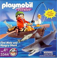 Playmobil USA Playmobil 3344 first mate and hungry shark
