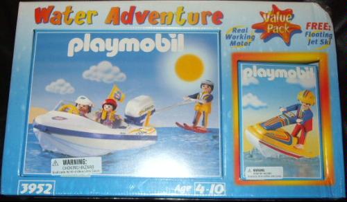 Playmobil USA Playmobil 3952 Speedboat with waterskier & jetski