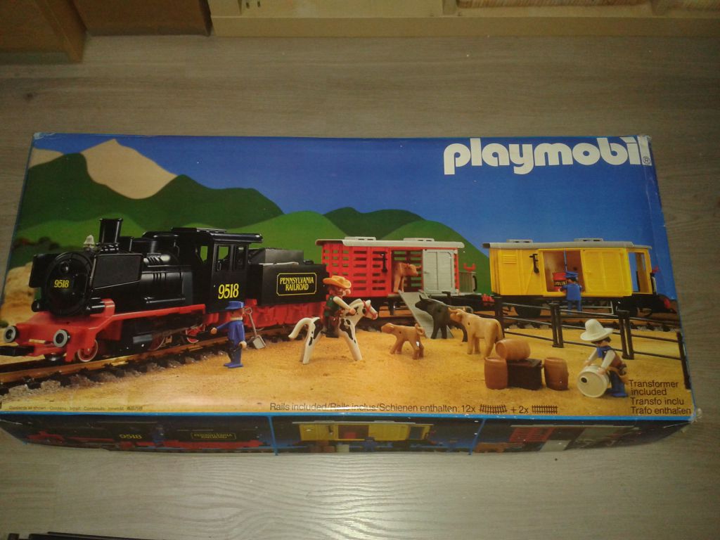 Playmobil Trenes Playmobil: Todas las Referencias, Vías y Estaciones 102 Playmobil USA Playmobil 4029 – Steam Freight Train Set