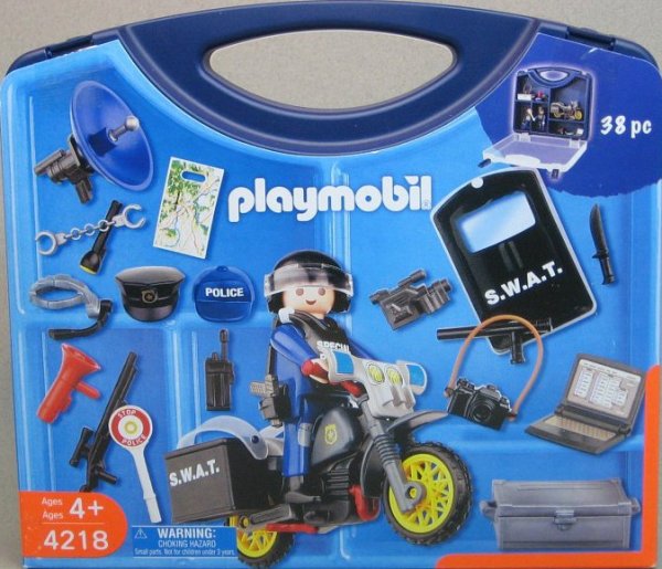 Playmobil USA Playmobil 4218 Police Carrying Case Playmobil USA Playmobil 4218 Police Carrying Case