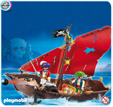 Playmobil USA Playmobil 4444 pirate dinghy