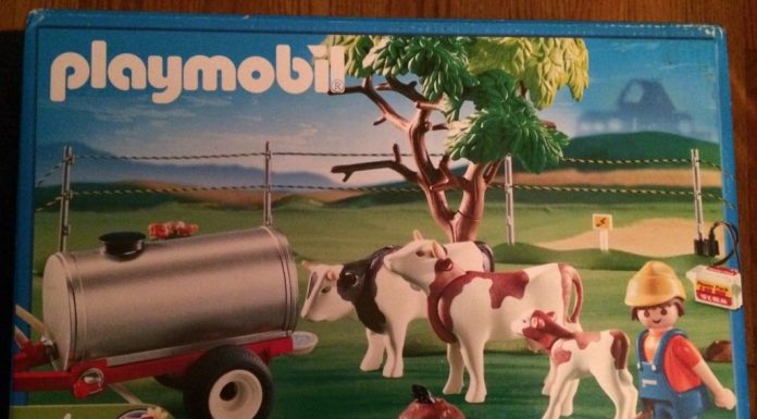 Playmobil USA Playmobil 4494 Farmer / cow / tank