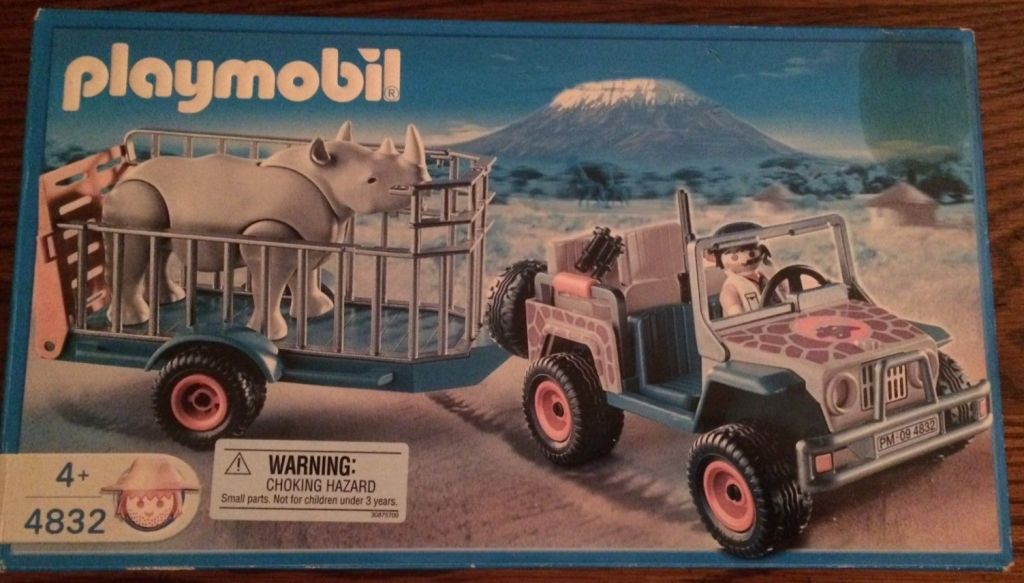 Playmobil USA Playmobil 4832 Ranger's Vehicle with Rhino Playmobil USA Playmobil 4832 Ranger's Vehicle with Rhino