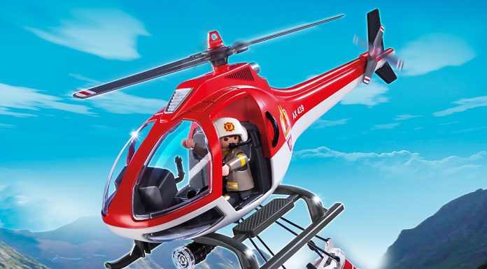 Playmobil USA Playmobil 5617 Wildfire firefighting helicopter