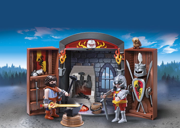 Playmobil USA Playmobil 5637 Knights' Armory Play Box Playmobil USA Playmobil 5637 Knights' Armory Play Box