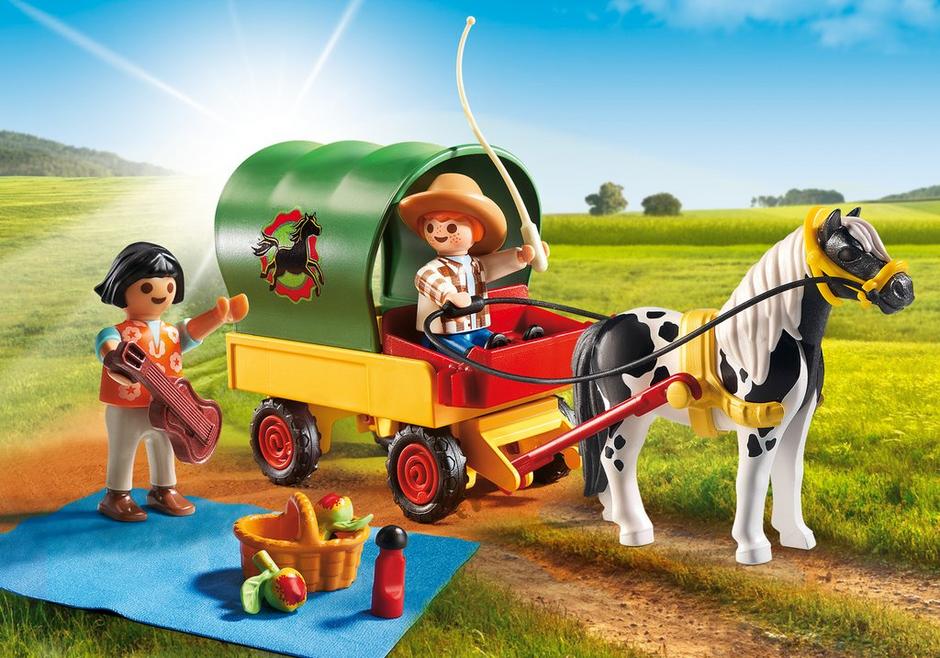 Playmobil Caballos y Ponis Playmobil: Todas las Referencias y Dónde Comprarlos 239 Playmobil USA Playmobil 5686 – Picnic with Pony Wagon