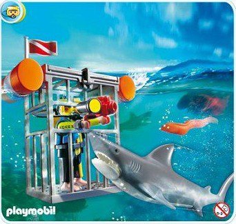 Playmobil USA Playmobil 5834 – Diver with Shark Playmobil USA Playmobil 5834 Diver with Shark