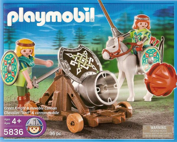 Playmobil USA Playmobil 5836 Green Knight & Movable Cannon Playmobil USA Playmobil 5836 Green Knight & Movable Cannon