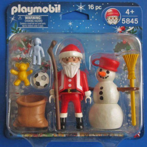 Playmobil USA Playmobil 5845 Santa and Snowman Duo Pack Playmobil USA Playmobil 5845 Santa and Snowman Duo Pack