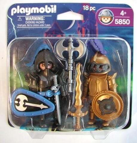 Playmobil USA Playmobil 5850 Black Knight and Gold Knight Duo Pack Playmobil USA Playmobil 5850 Black Knight and Gold Knight Duo Pack