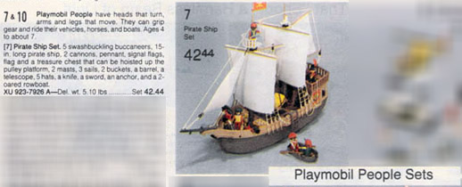 Playmobil USA Schaper 923-7926 Pirate Ship Set