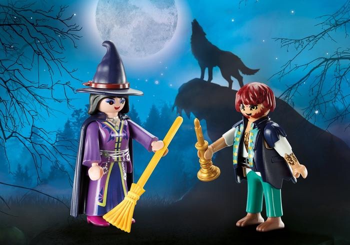 Playmobil USA Playmobil 9309 Duo Pack Wolfman & Witch Playmobil USA Playmobil 9309 Duo Pack Wolfman & Witch