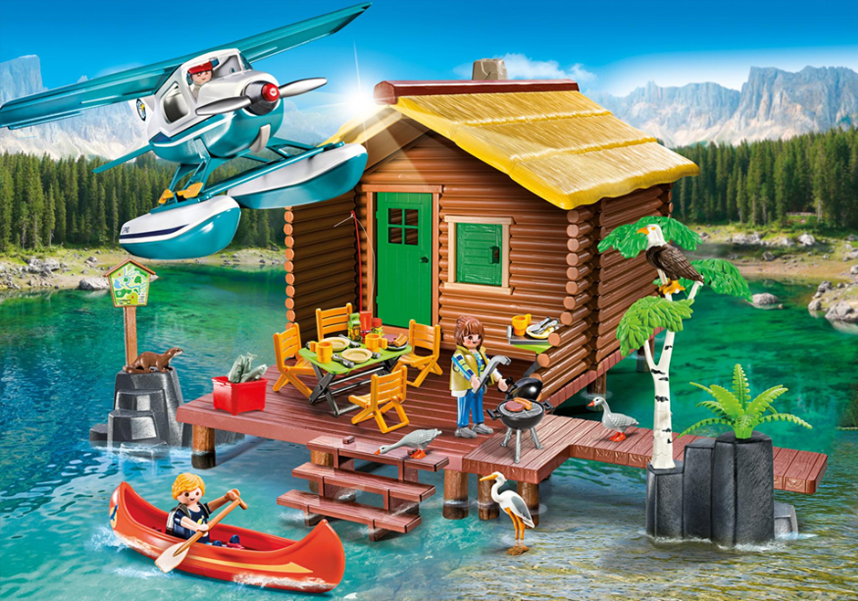 Playmobil USA Playmobil 9320 Cabin on the Lake Playmobil USA Playmobil 9320 Cabin on the Lake