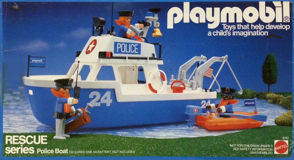 Playmobil USA Mattel 9751 Police launch Playmobil USA Mattel 9751 Police launch