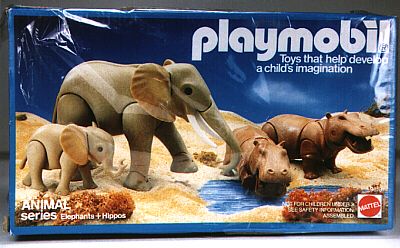 Playmobil USA Mattel 9810 – Elephants & Hippos Playmobil USA Mattel 9810 Elephants & Hippos