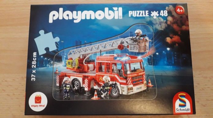 Playmobil 22307 03 – Puzzle Fire Ladder Unit with 48 Pieces