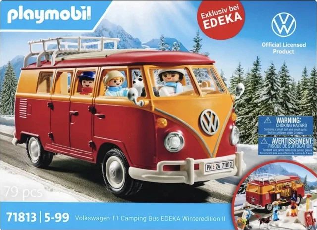 Playmobil Volkswagen Playmobil: todas las referencias de la T1 y el Escarabajo 11 Playmobil 71813 Volkswagen T1 Camping Bus – Winteredition II