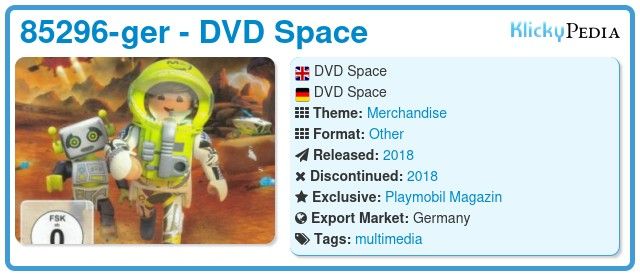 Playmobil 85296 DVD Space