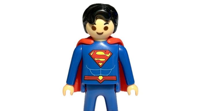 Playmobil 00000VCB20 Superman (figura grande) Playmobil VCB20 frontal