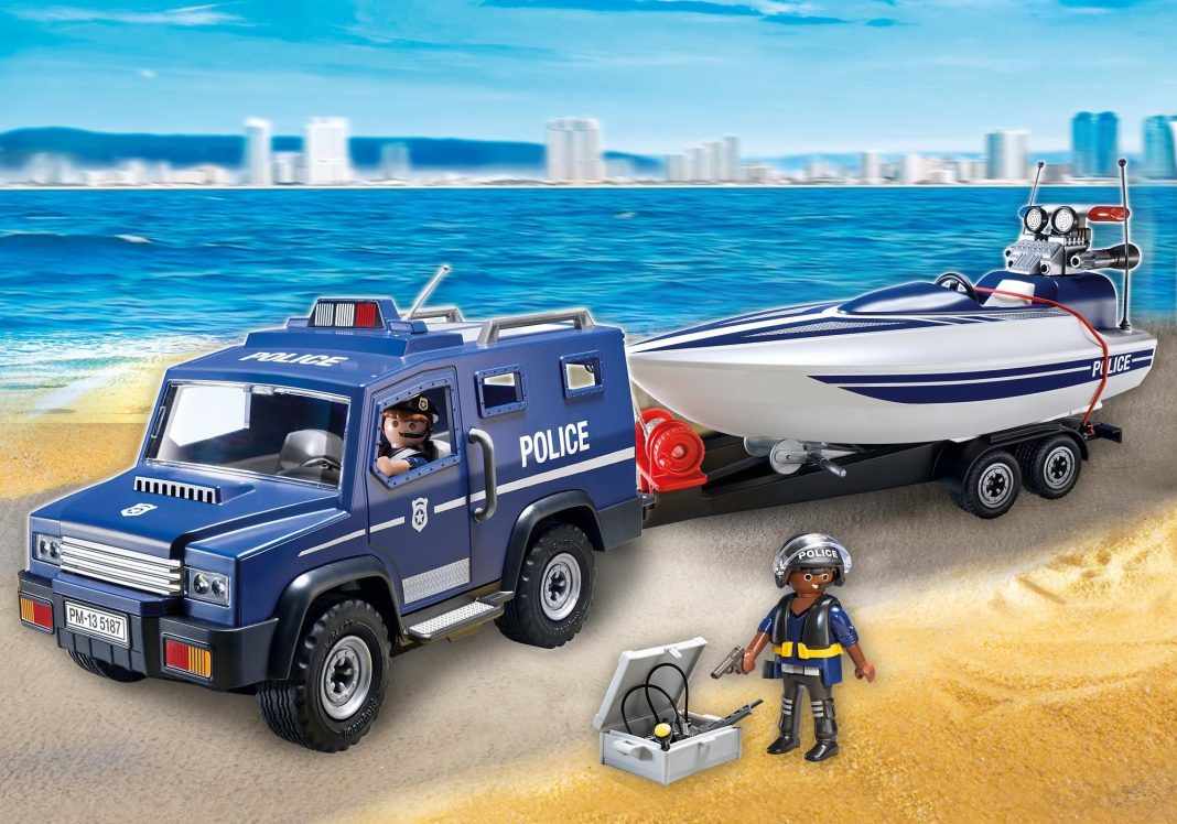 Playmobil 5187 Coche de Policía con Lancha Playmobil 5187 Coche de Policía con Lancha