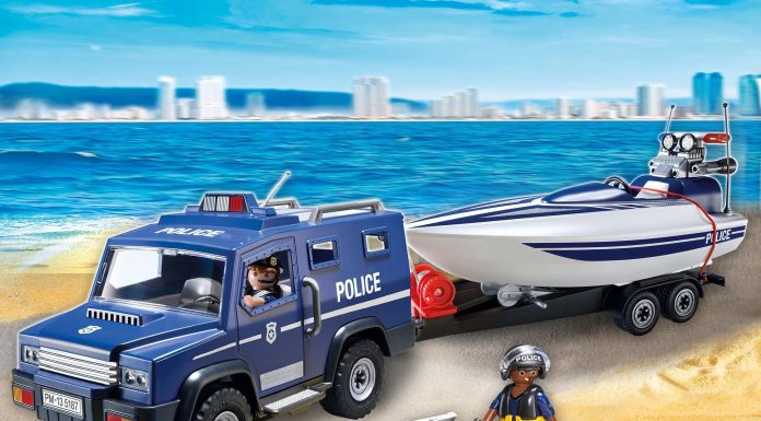 Playmobil 5187 Coche de Policía con Lancha Playmobil 5187 Coche de Policía con Lancha