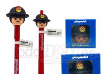 Lotes de Papelería Playmobil: bolígrafo, lápiz infinito, goma y sacapuntas
