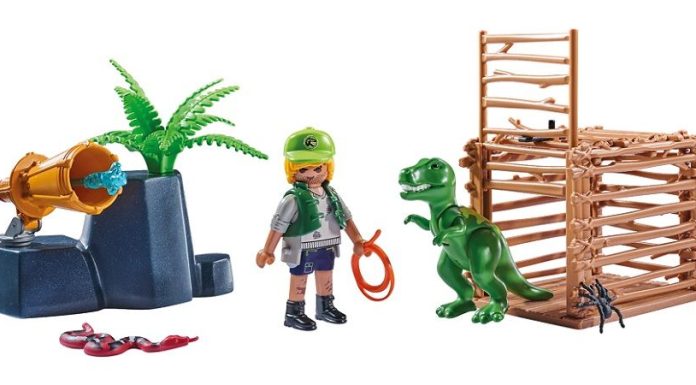 Playmobil 72409 Cría de Tiranosaurus Rex con jaula – El Mundo Click